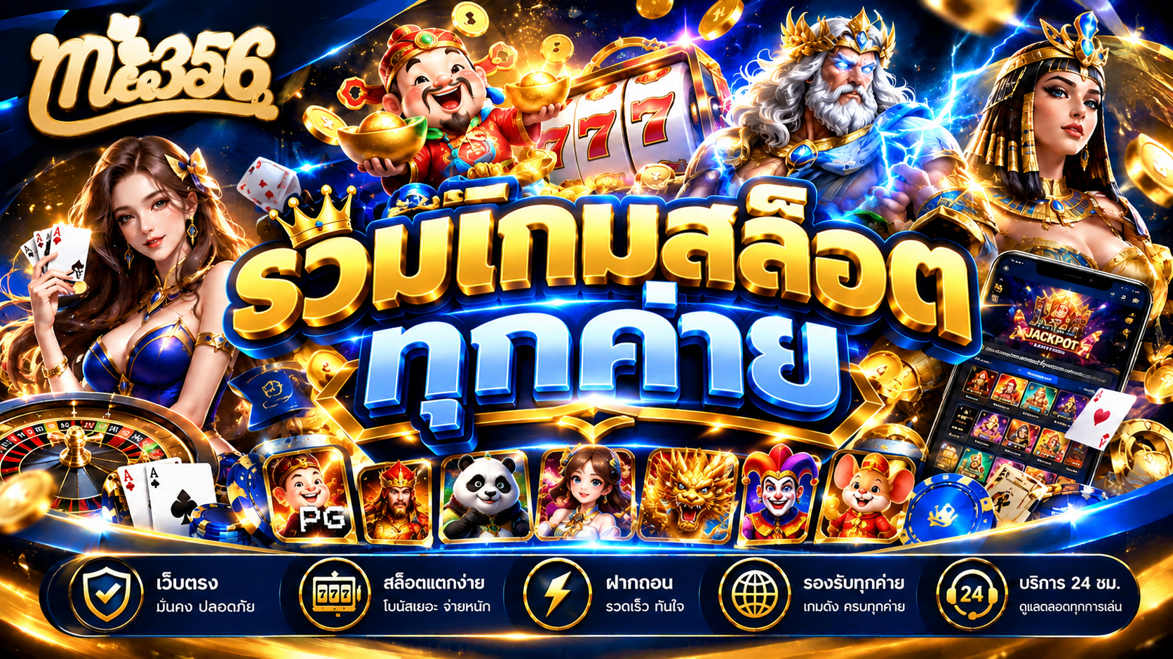 รวมเกมสล็อตทุกค่าย เล่นสนุก ลุ้นมันส์ บน ME356